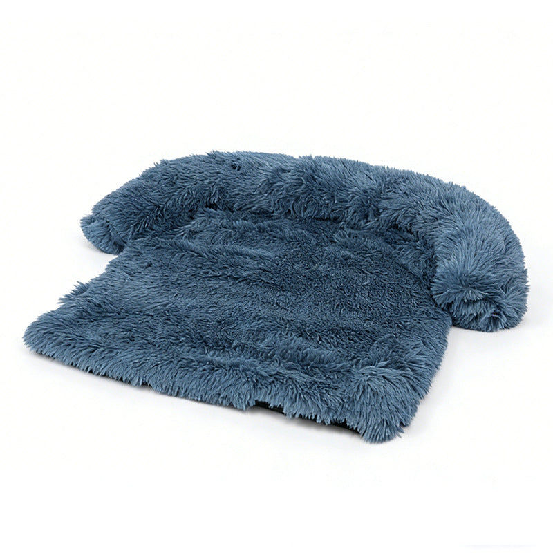 Fuzzy Pet Blanket Bed for Dogs and Cats