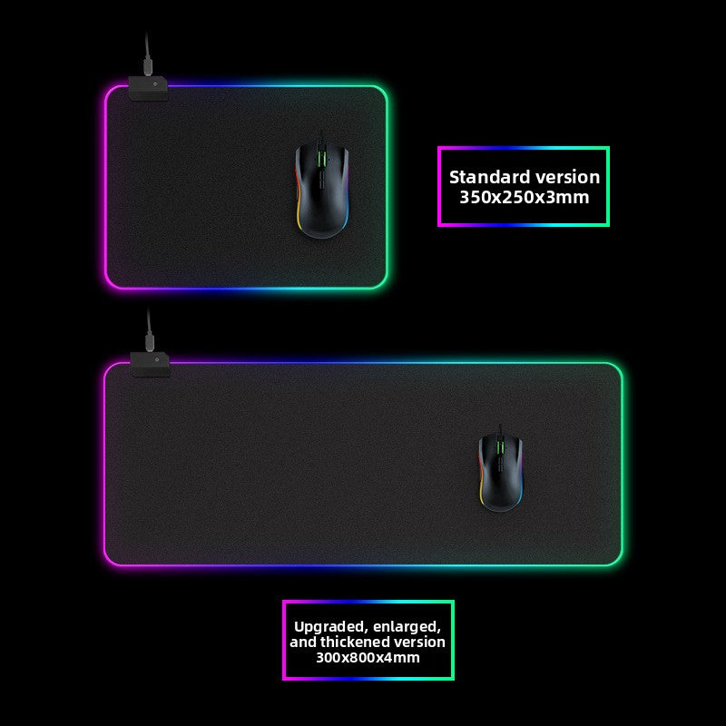 RGB Illuminated Gaming Mouse Pad