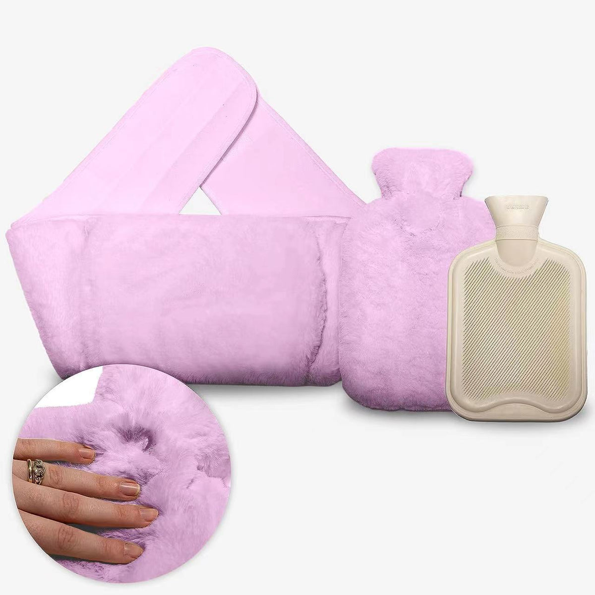 Water-filled hot water bag