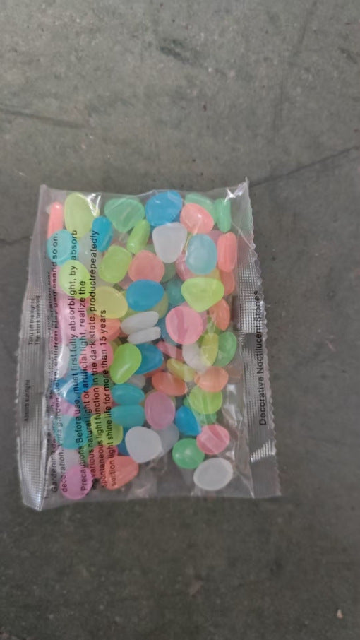 Luminous Plastic Stones for Aquarium and Garden Landscaping