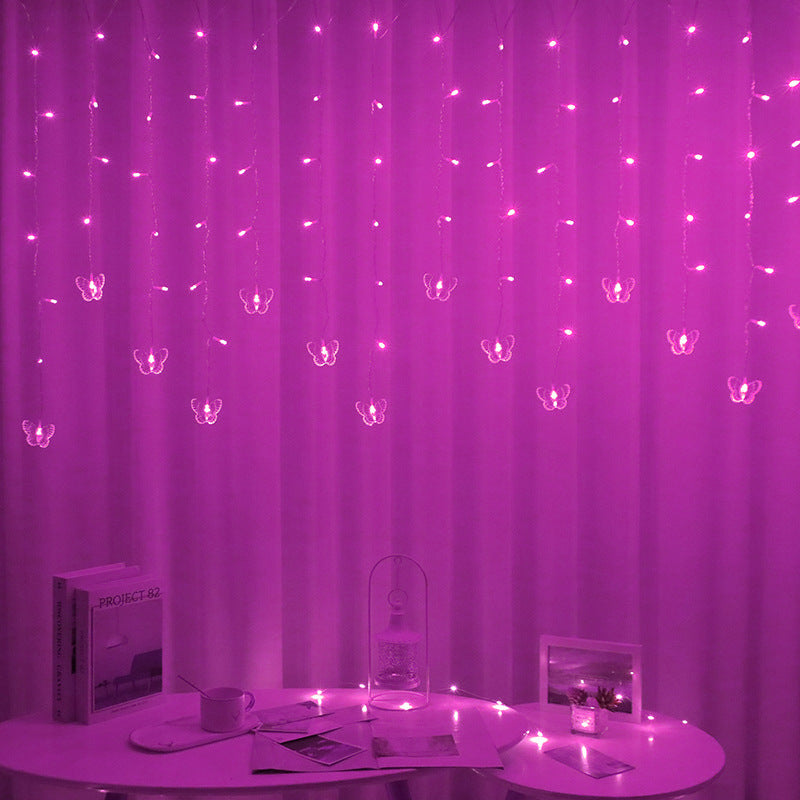 Butterfly Shape LED Curtain String Lights