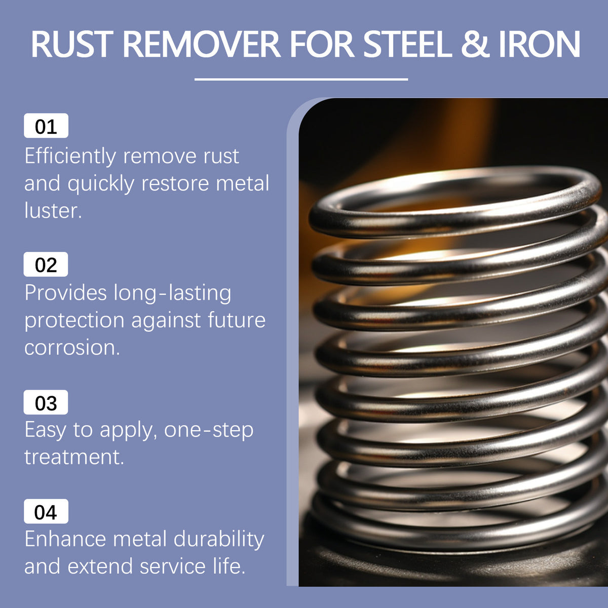 Steel Rust Remover Bolt Screw Metal Rust Cleaning