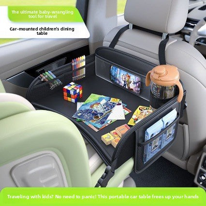 Car Seat Organizer with Table and Storage Bag