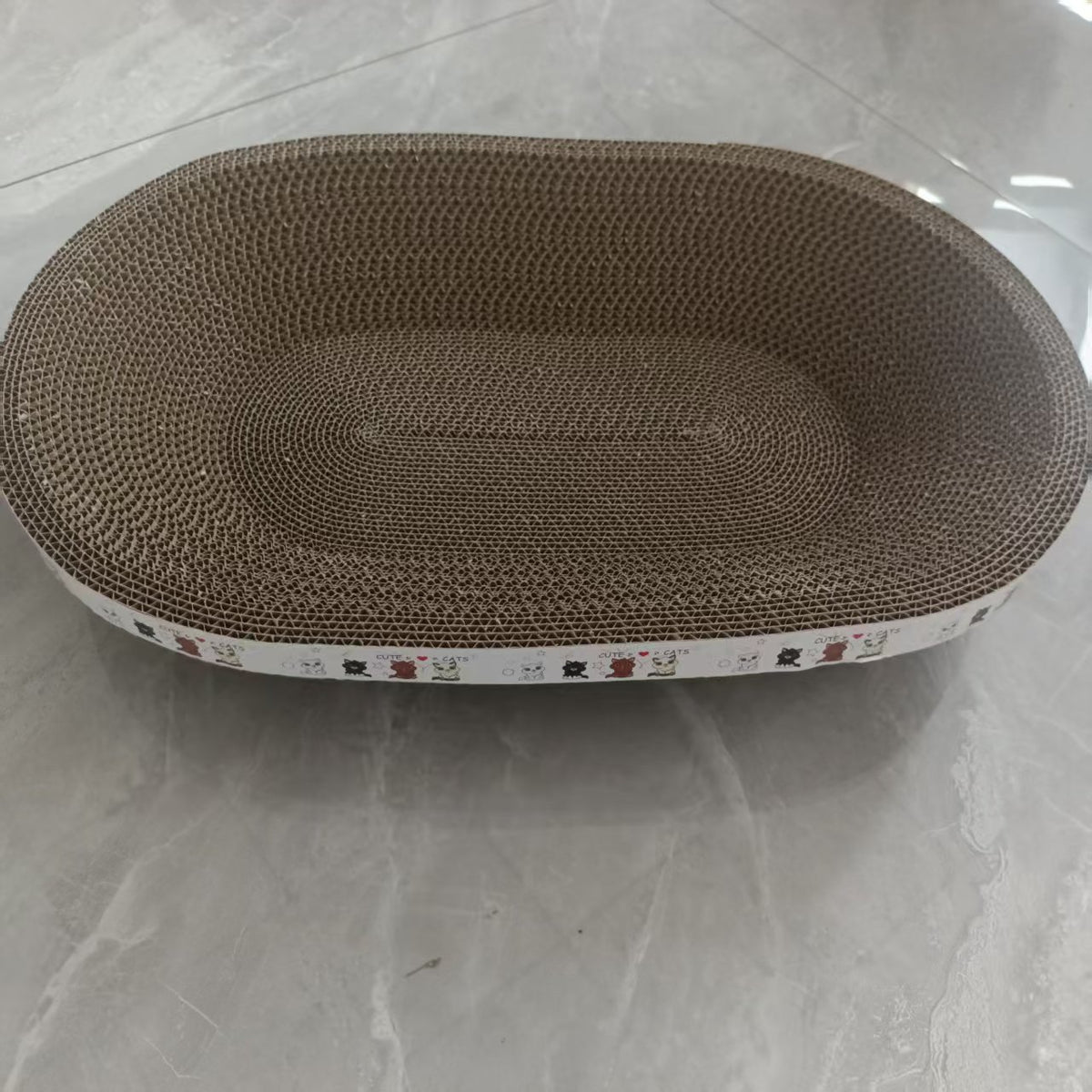 Oval Cat Scratching Board Toy