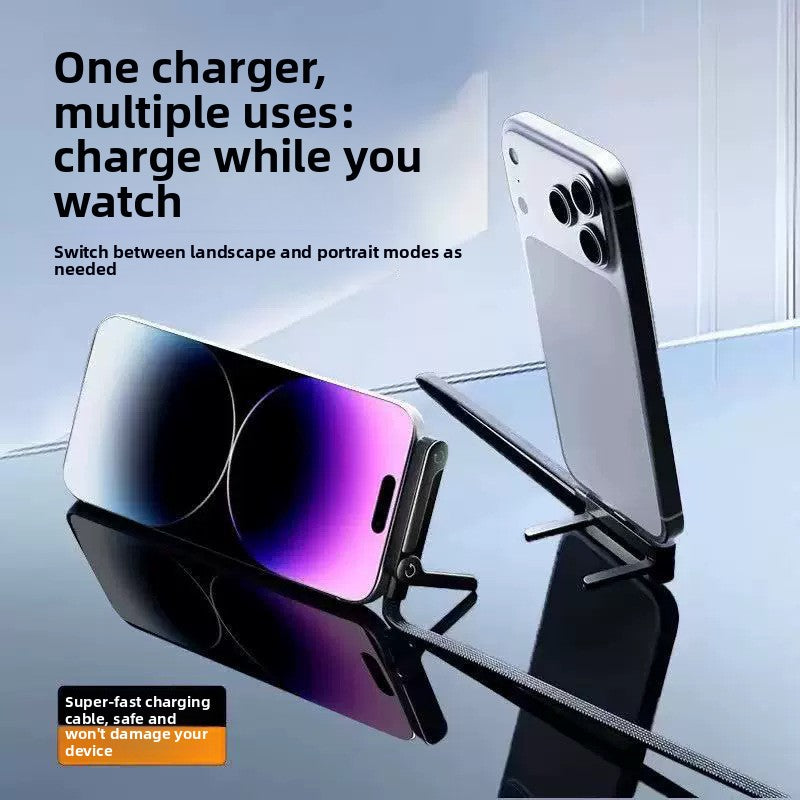 Foldable Fast-Charging Phone Stand Data Cable