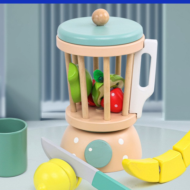 Wooden Kids Pretend Play Kitchen Set
