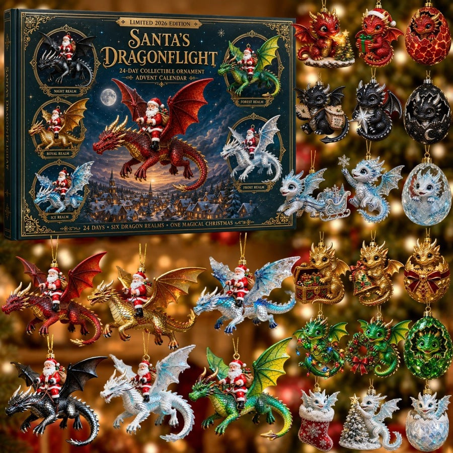 Christmas Advent Calendar Acrylic Blind Box Decoration Collectible Toy