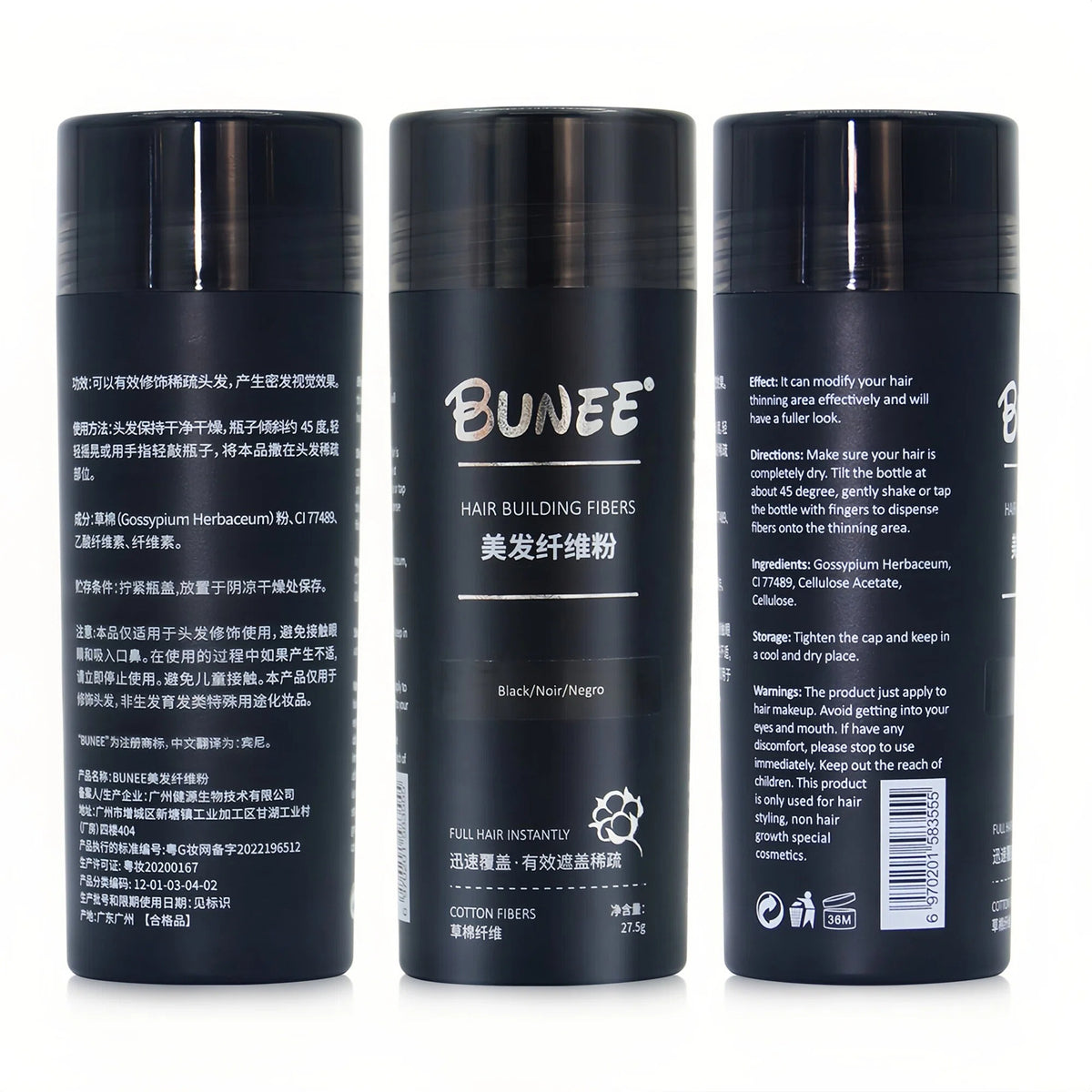 Hair Fiber Powder for Sparse Hair Coverage