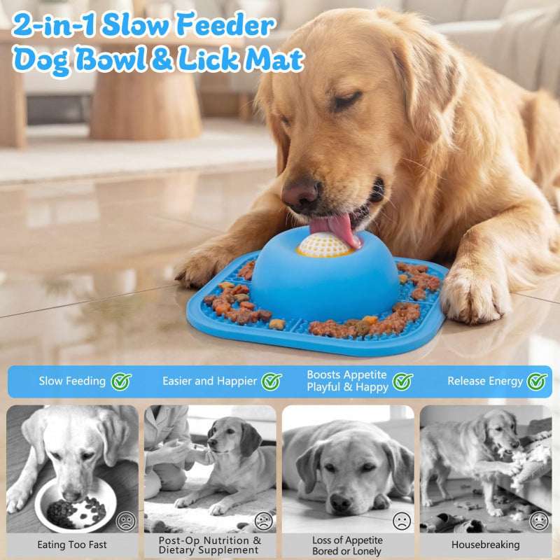 Non-Slip Silicone Pet Lick Bowl