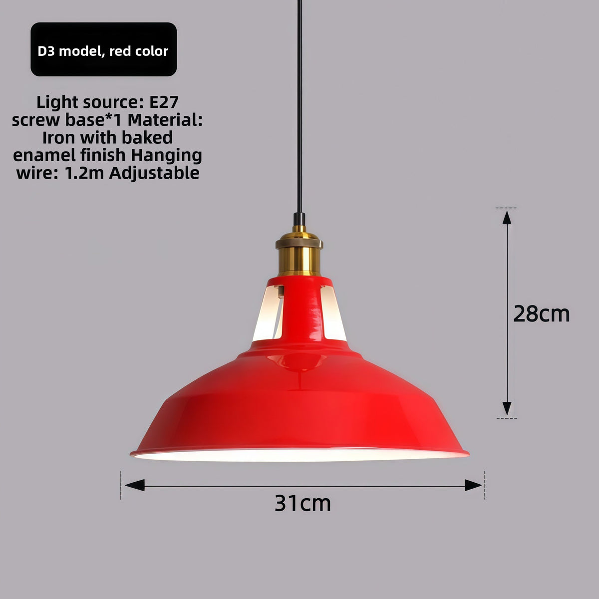 Retro Industrial Iron Pendant Lamp Chandelier