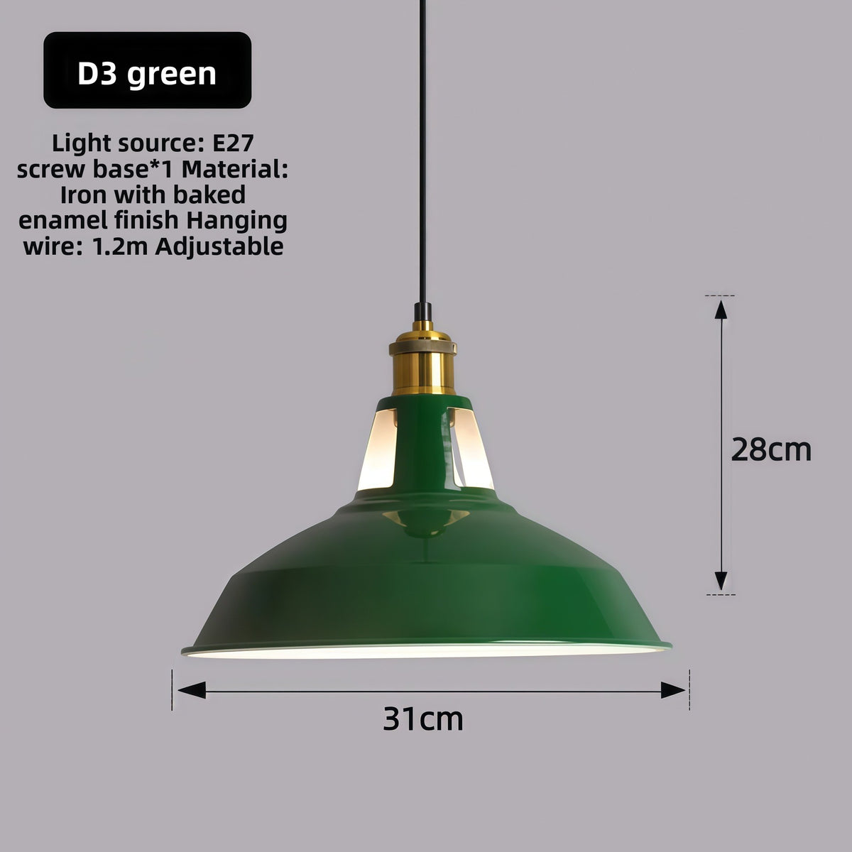 Retro Industrial Iron Pendant Lamp Chandelier
