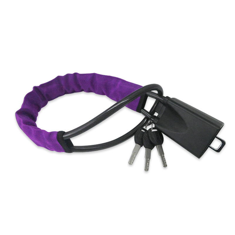 Retractable Steel Cable Car Steering Wheel Lock