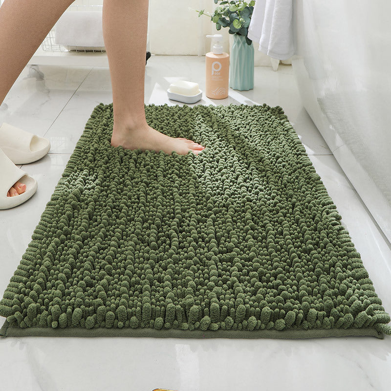 Thick Absorbent Chenille Bath Mat Non Slip Long Pile Home Floor Rug Machine Washable