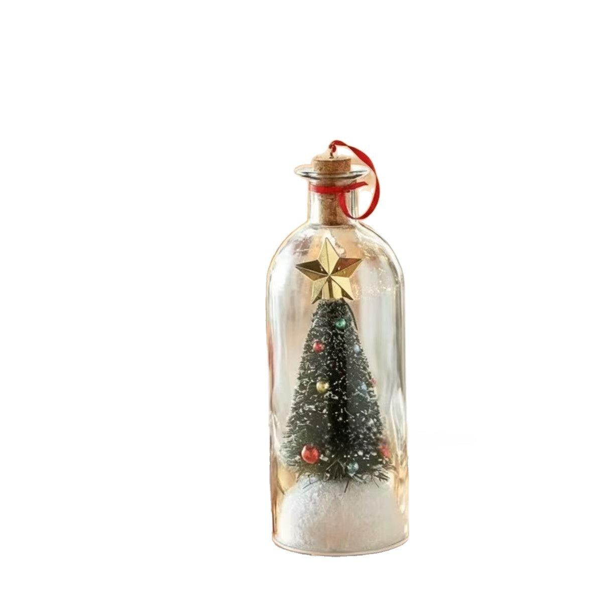 Christmas Tree Message in a Bottle Voice Recording Glass Gift Keepsake