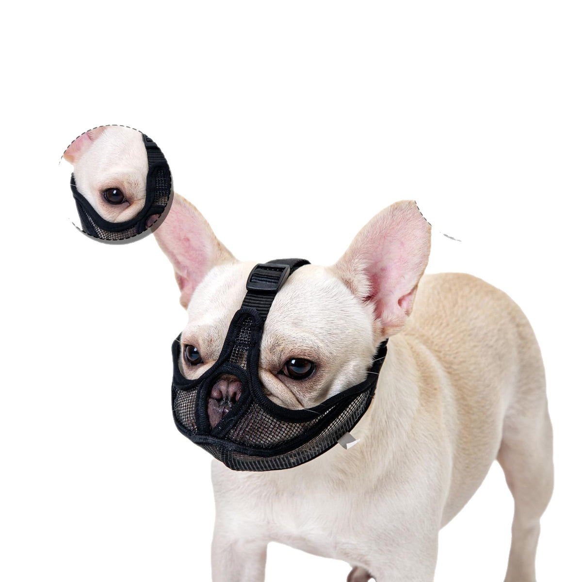 Breathable Dog Muzzle for French Bulldog Pug Anti Biting Pet Mask