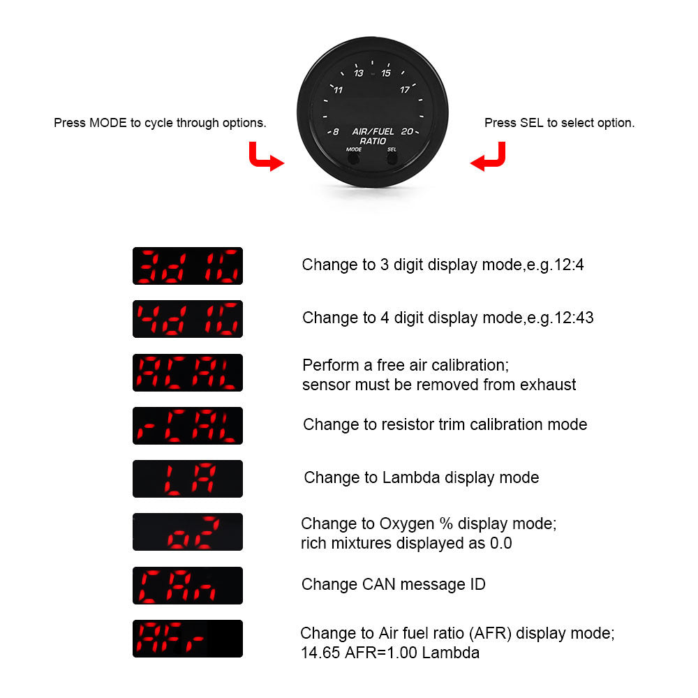 Digital Air-Fuel Ratio Meter