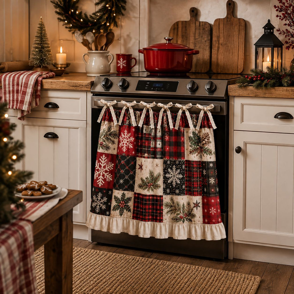 Kitchen Skirt Curtain for Oven and Appliances