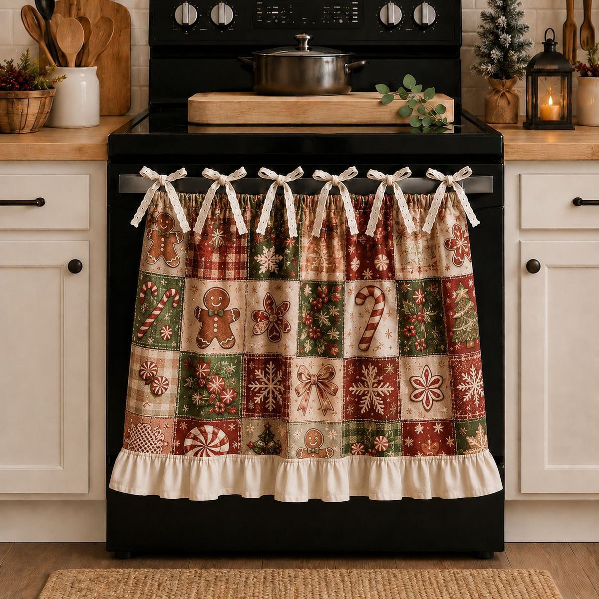 Kitchen Skirt Curtain for Oven and Appliances