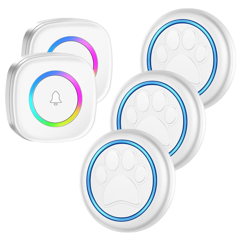 Waterproof pet touch wireless doorbell color
