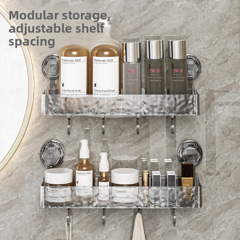 Wall Mount Suction Cup Bathroom Organizer