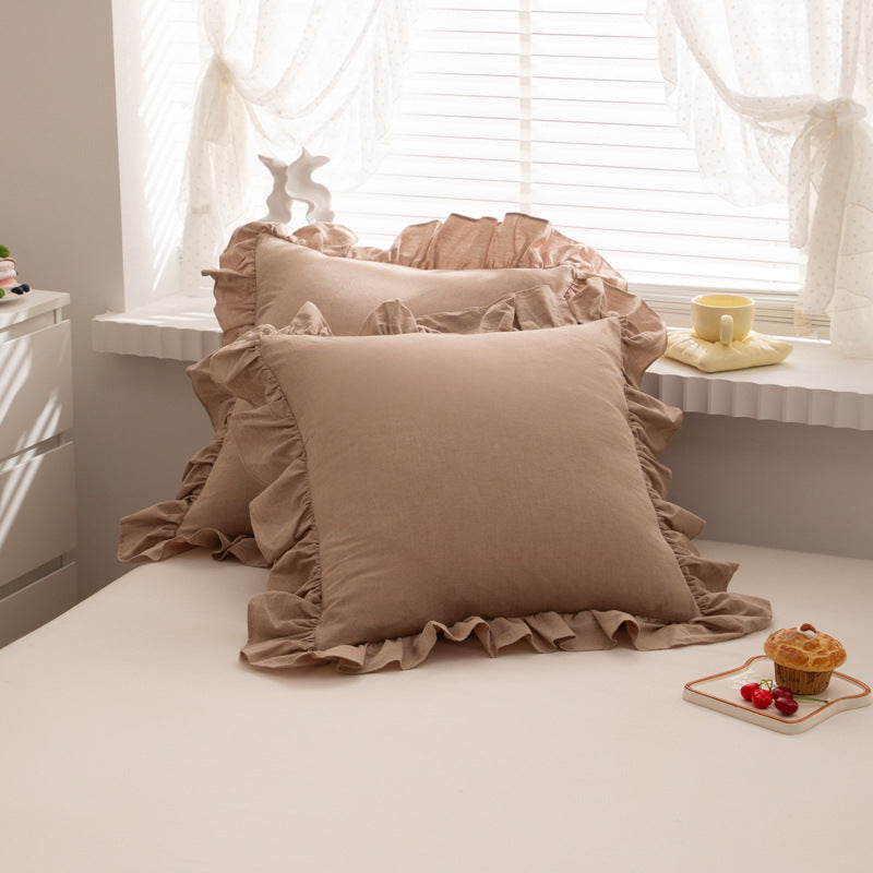 Solid color sofa throw blanket