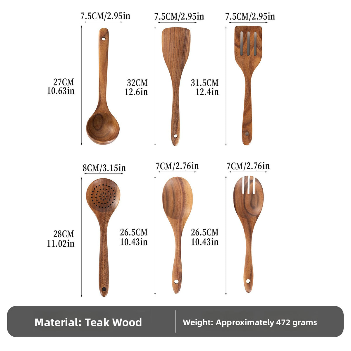 Wooden Rice Ladle Spoon