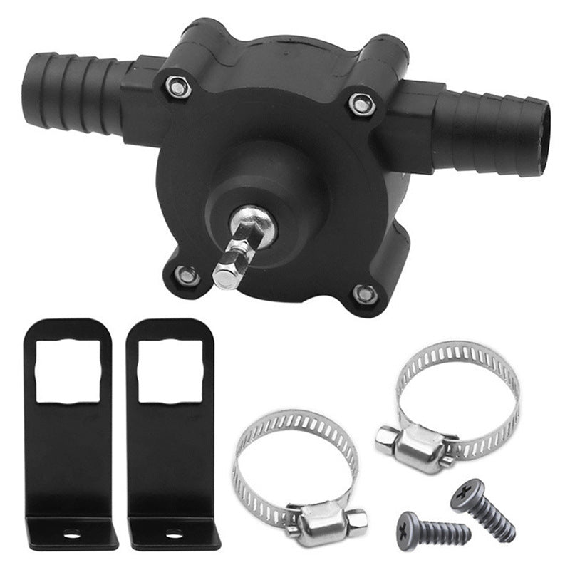 Portable hand drill pump