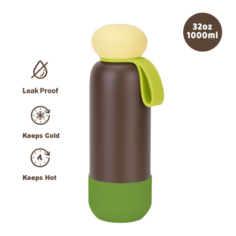 Large-capacity sports water bottle