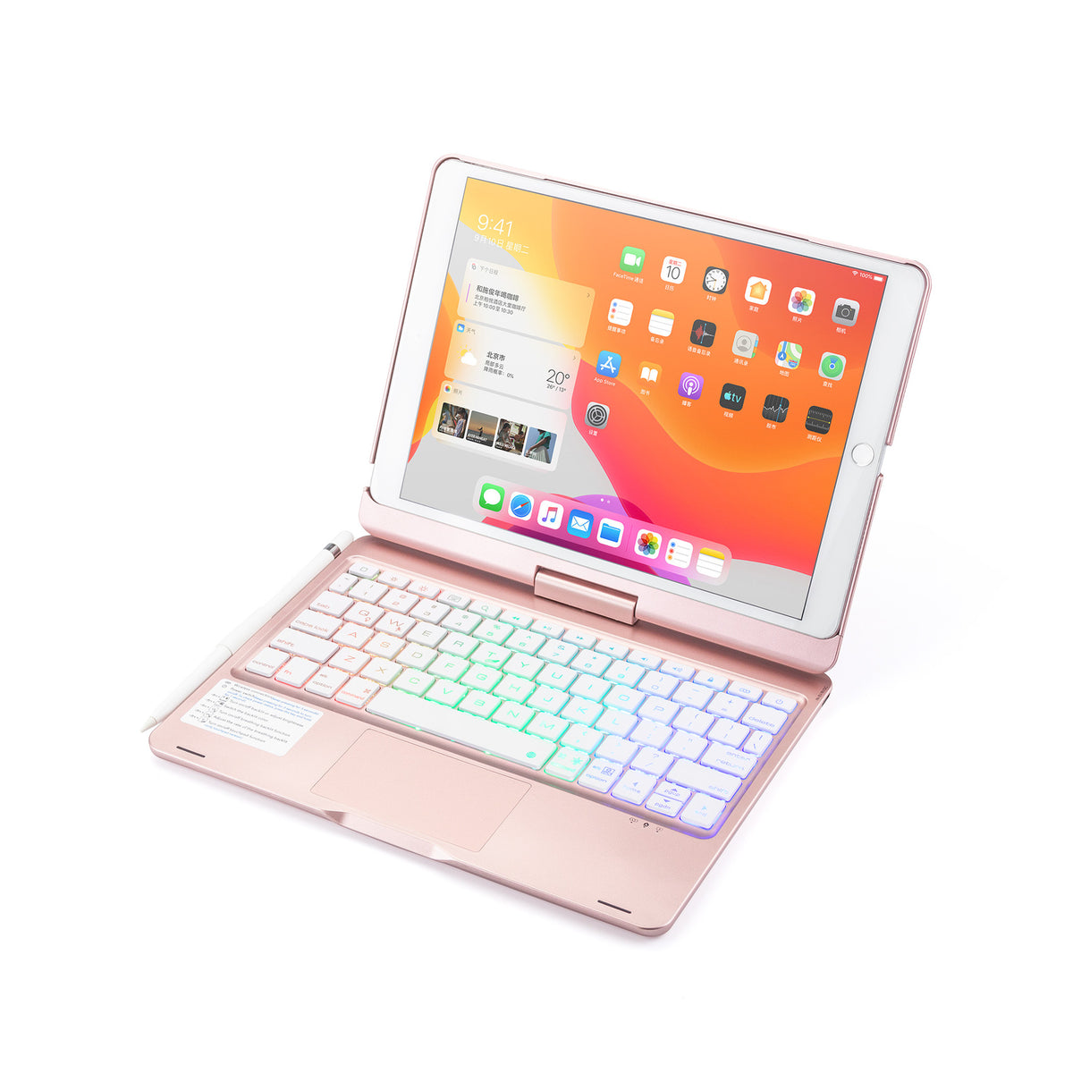 10.2-inch tablet case Bluetooth keyboard