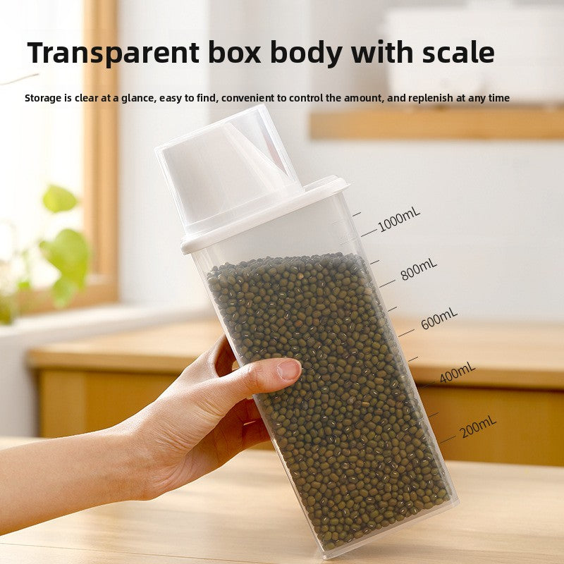 Rice Storage Bucket with Measuring Cup