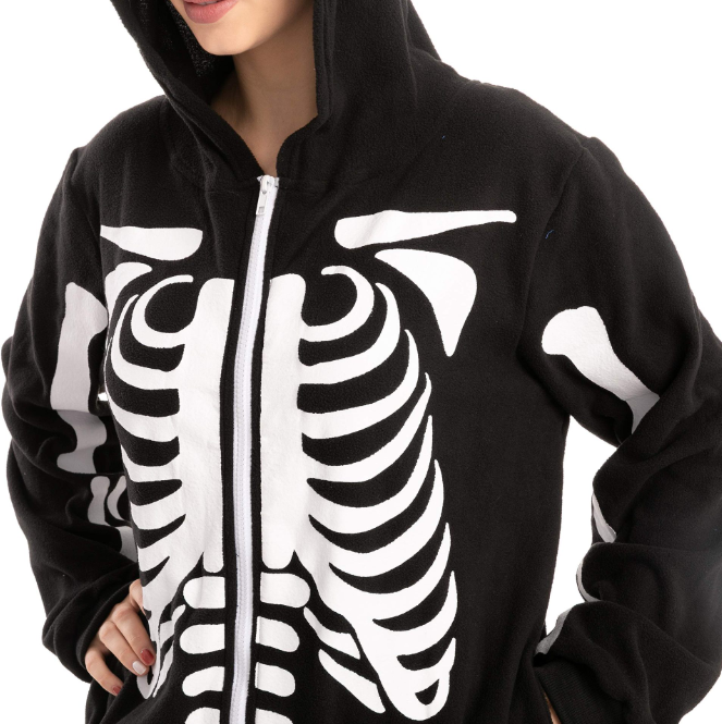 Men's Glow In The Dark Skeleton Cosplay Costume