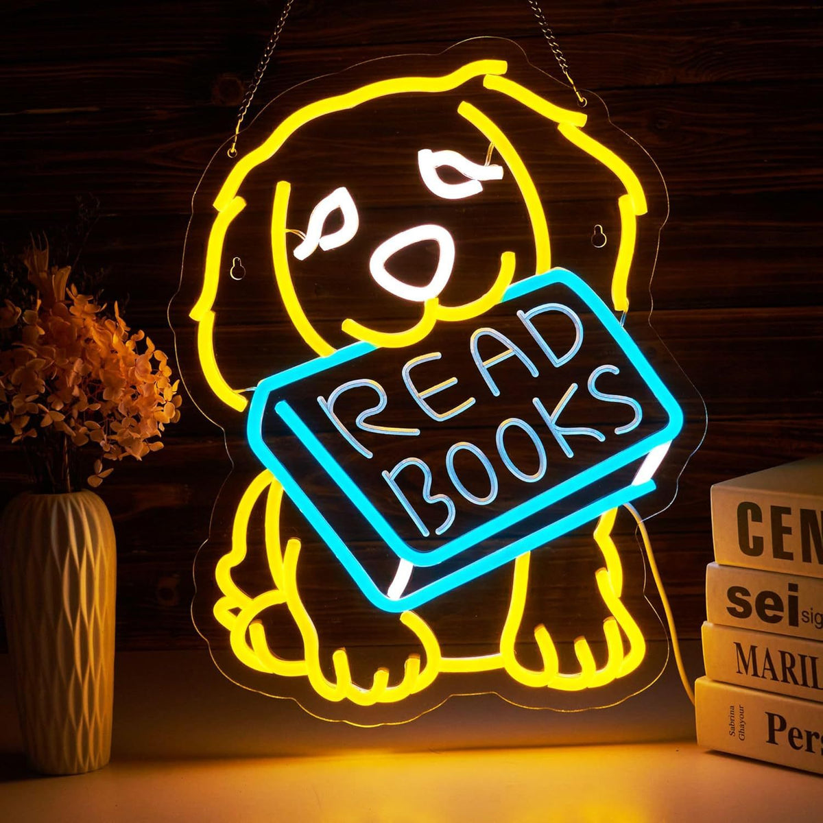 Dimmable LED Reading Neon Sign Wall Decor Light