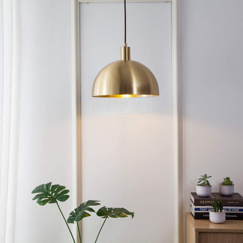 Nordic Solid Brass Cone Pendant Light
