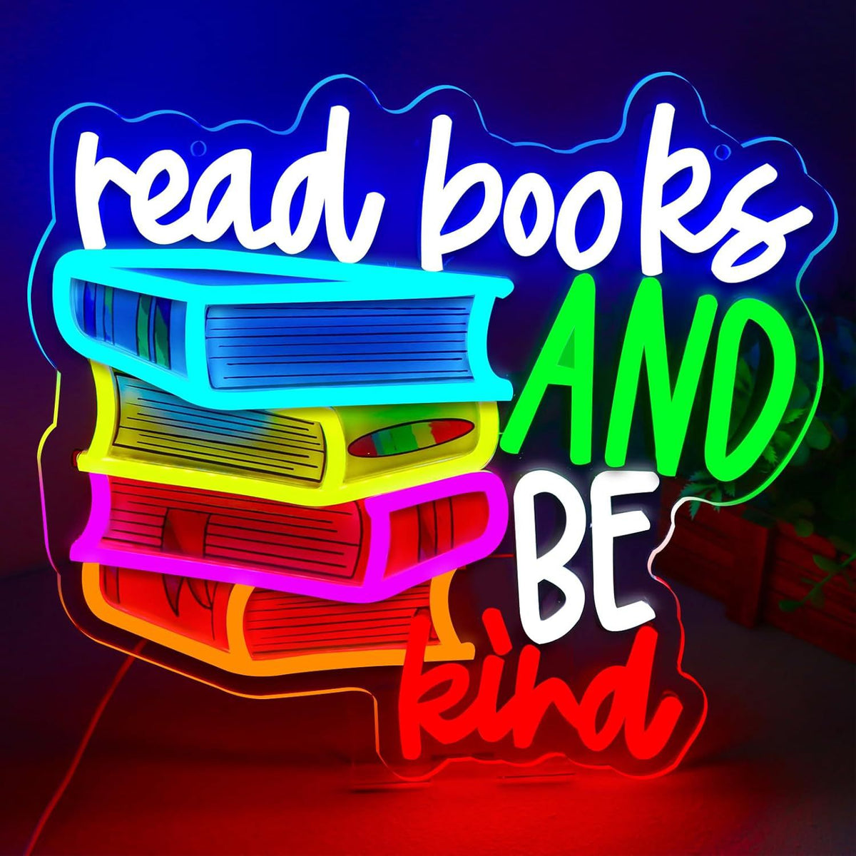 Dimmable LED Reading Neon Sign Wall Decor Light