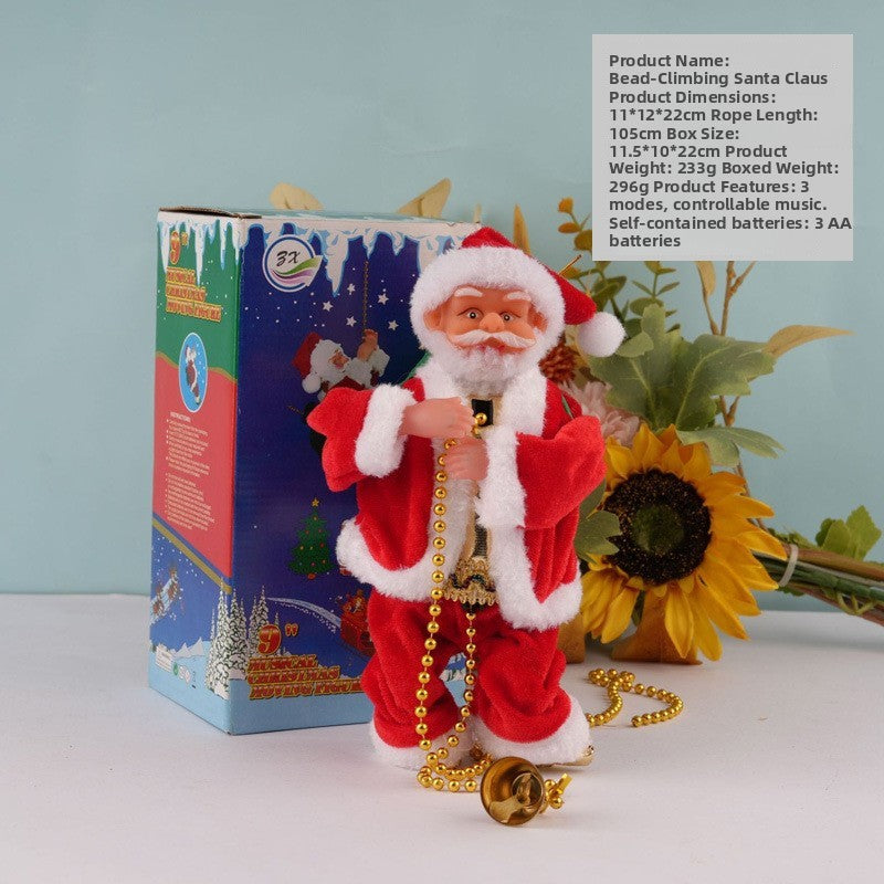 Climbing Pearl Santa Claus Electric Toy