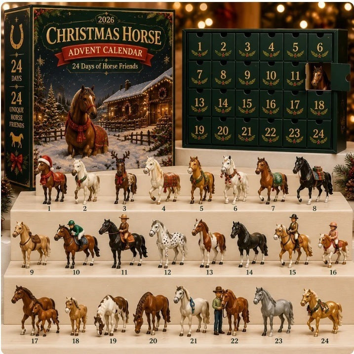 Christmas Countdown Calendar Blind Box Decoration Set