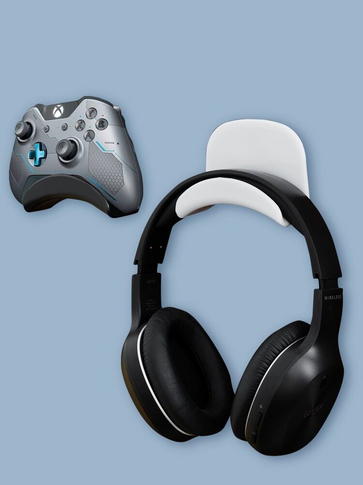 No-Drill Wall-Mounted Headphone Stand