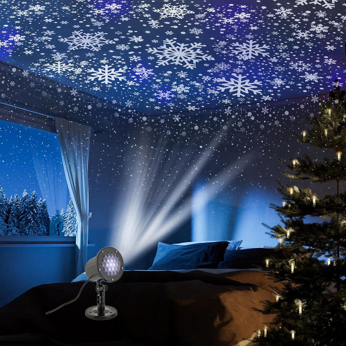 Waterproof lawn projection lamp