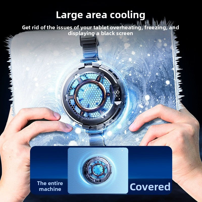 Semiconductor Tablet Cooler with Magnetic Suction, Digital Display, and 3-Level Adjustment