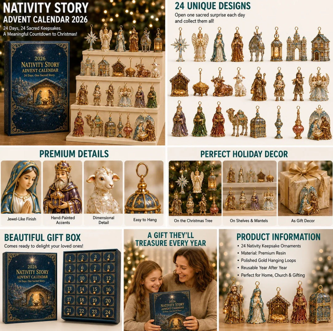 Nativity Story Advent Calendar 24 Days
