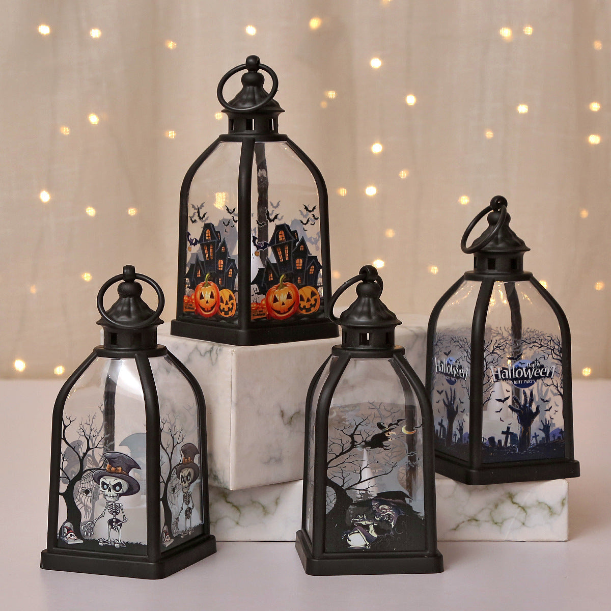 Portable Halloween Electronic Candle Lamp