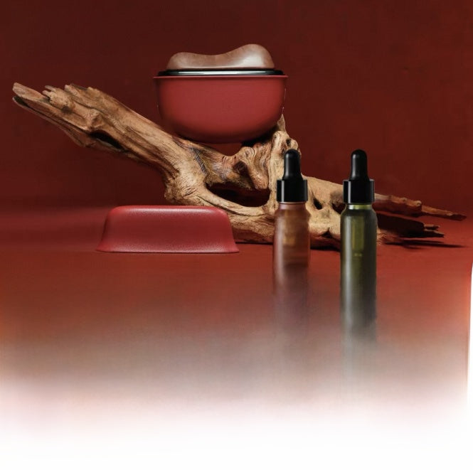 Electric Bianstone Facial Massager with Red Light Therapy