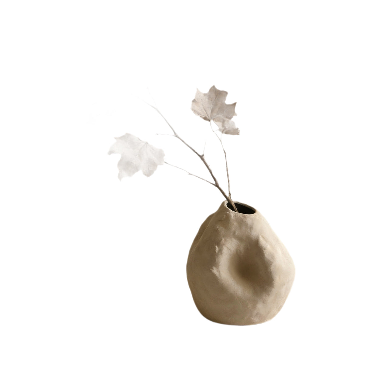 Handmade Ceramic Vase Wabi-Sabi Flower Decoration
