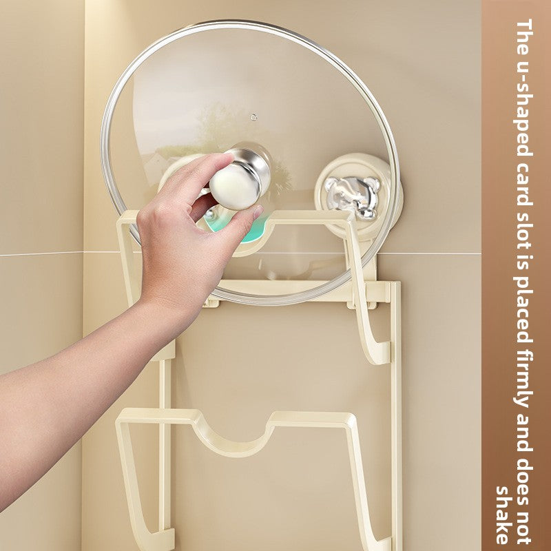 Suction Wall Mount Pot Lid Holder