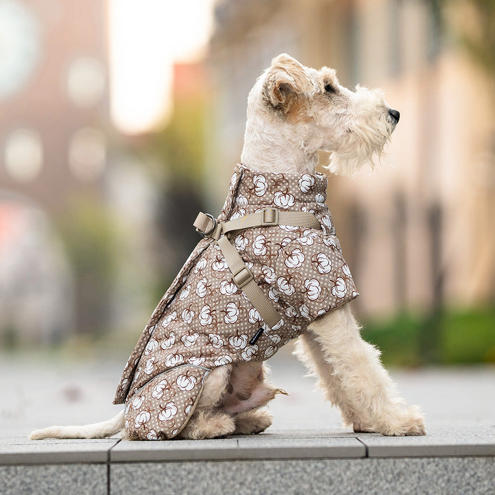 Waterproof Polyester Cotton-Padded Dog Coat