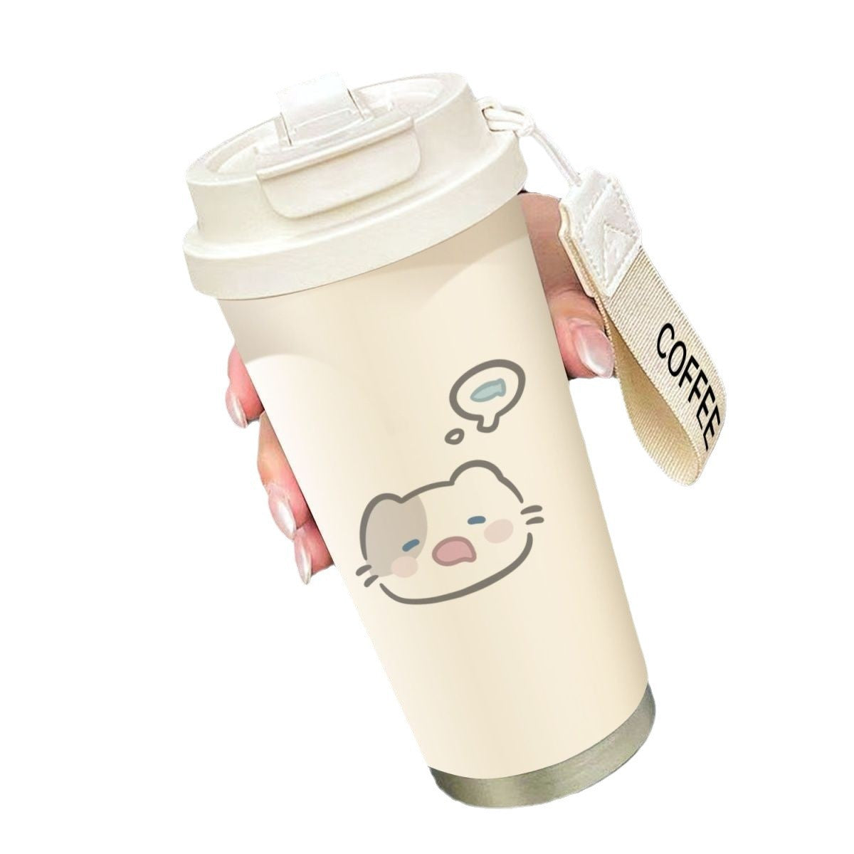 Cartoon thermos cup double drinking cup drinking cup