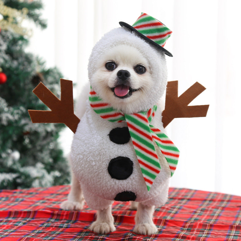 Funny Snowman Pet Costume