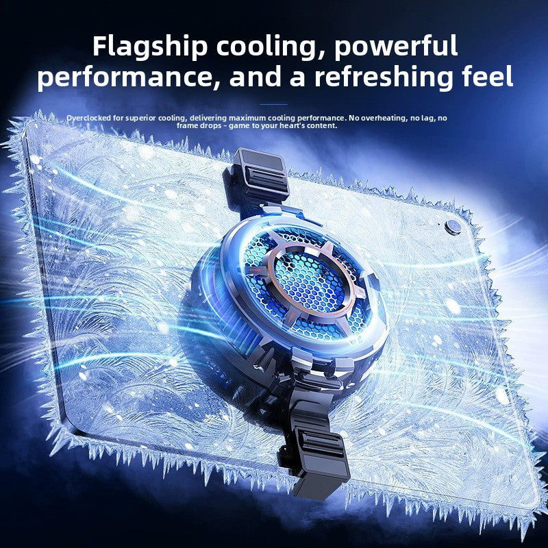 Semiconductor Tablet Cooler with Magnetic Suction, Digital Display, and 3-Level Adjustment