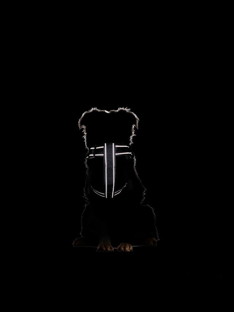 Dog walking vest-style chest harness