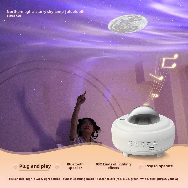 Star Projector Lamp with Bluetooth Speaker